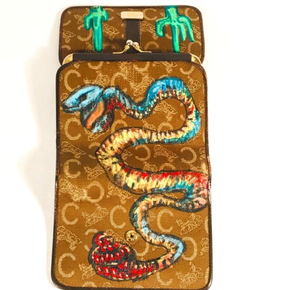 CELINE X ANTICULTURE Wallet Snake Cactus Horse - Picture 2 of 14